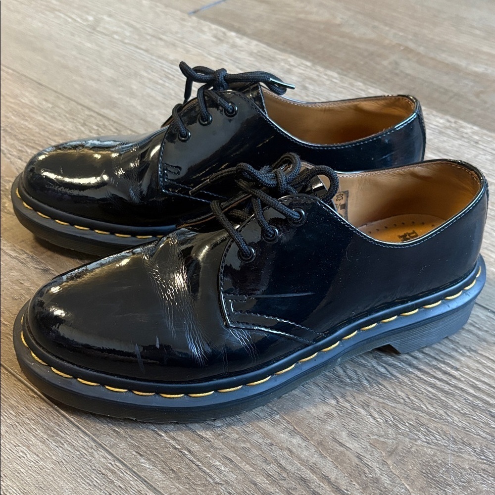 Dr Martens 1461 Black Patent Leather Lace-up Oxfords Women’s 8 Men’s/Boy’s 6